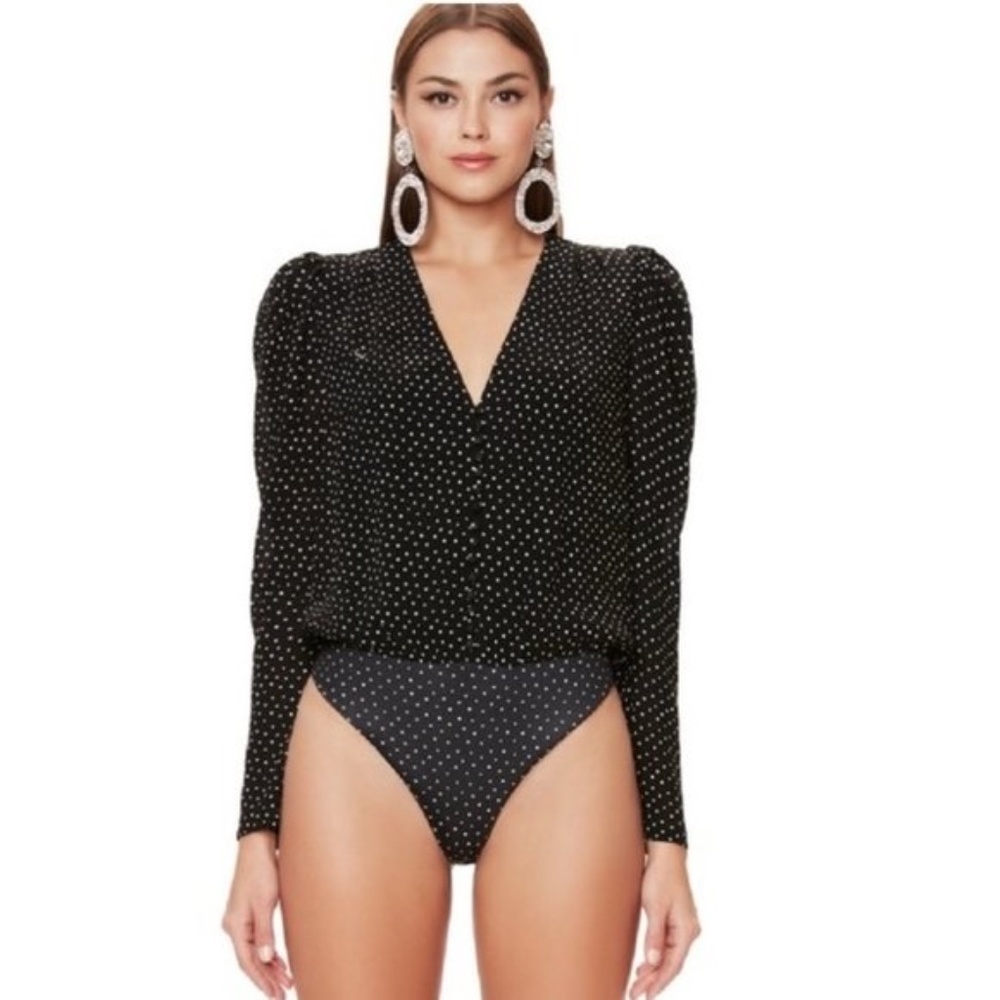 Afrm Rexy Button Front Bodysuit